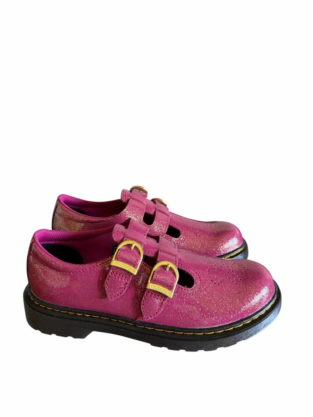 Dr. Martens NEW Women's Youth Mary Jane Glitter Patent Leather Shoe Size 4 or 5